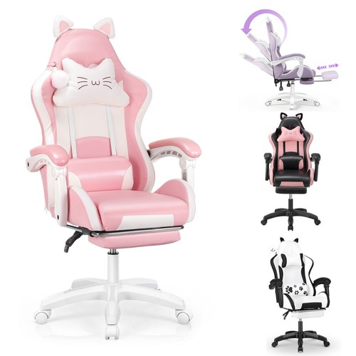 Gaming stuhl mit - stuhl, katzenohren